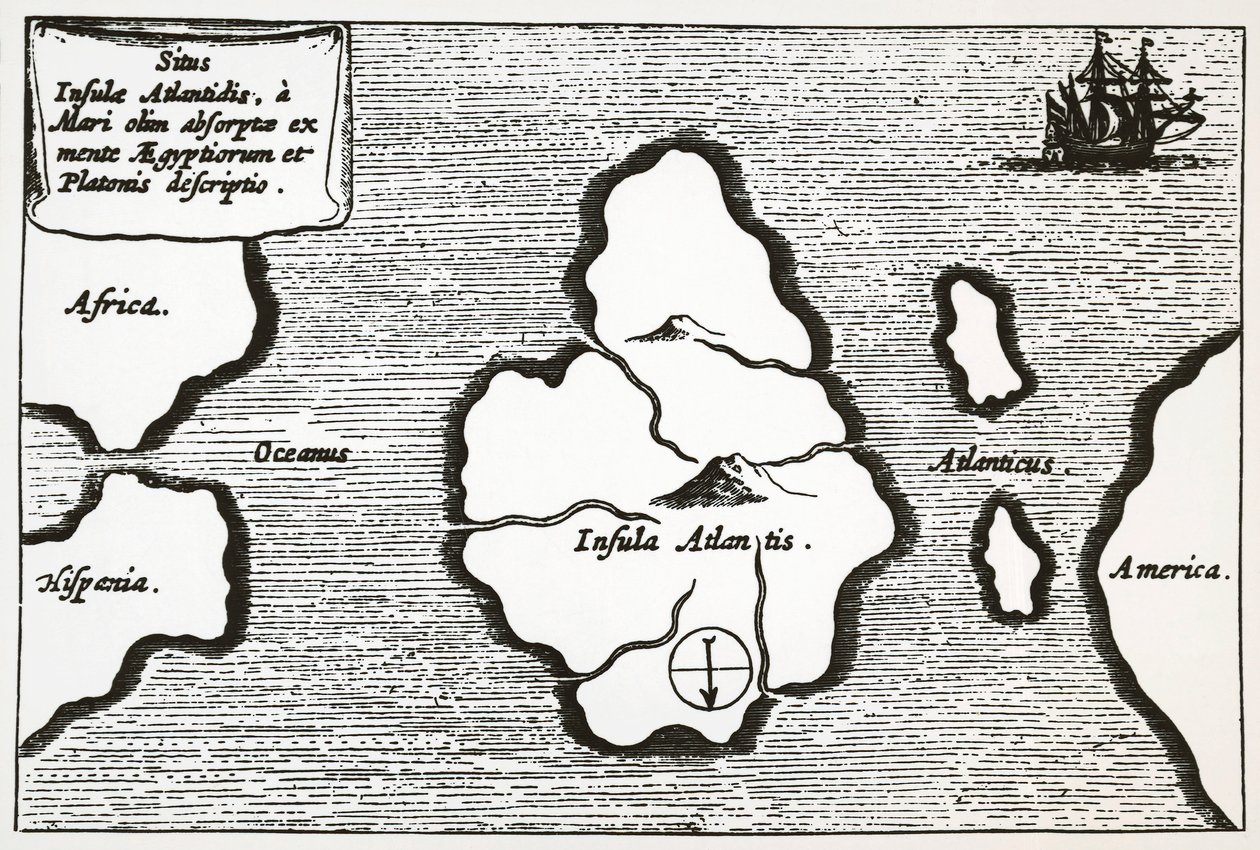 Karte von Atlantis, aus 