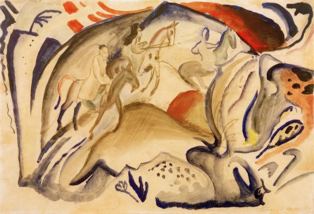 Chinesische Reiter von August Macke