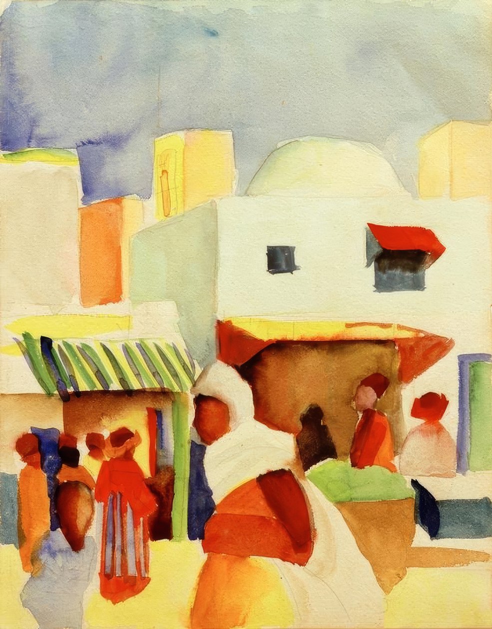 Markt in Tunis I von August Macke