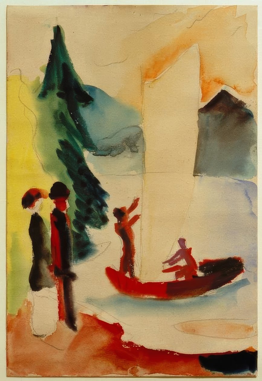 Gelbes Segel von August Macke