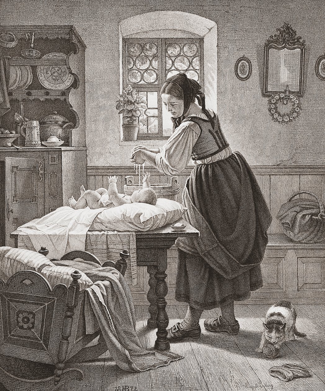 Die Toilette. Kinderbetreuung im 19. Jahrhundert von Augusta Ludwig