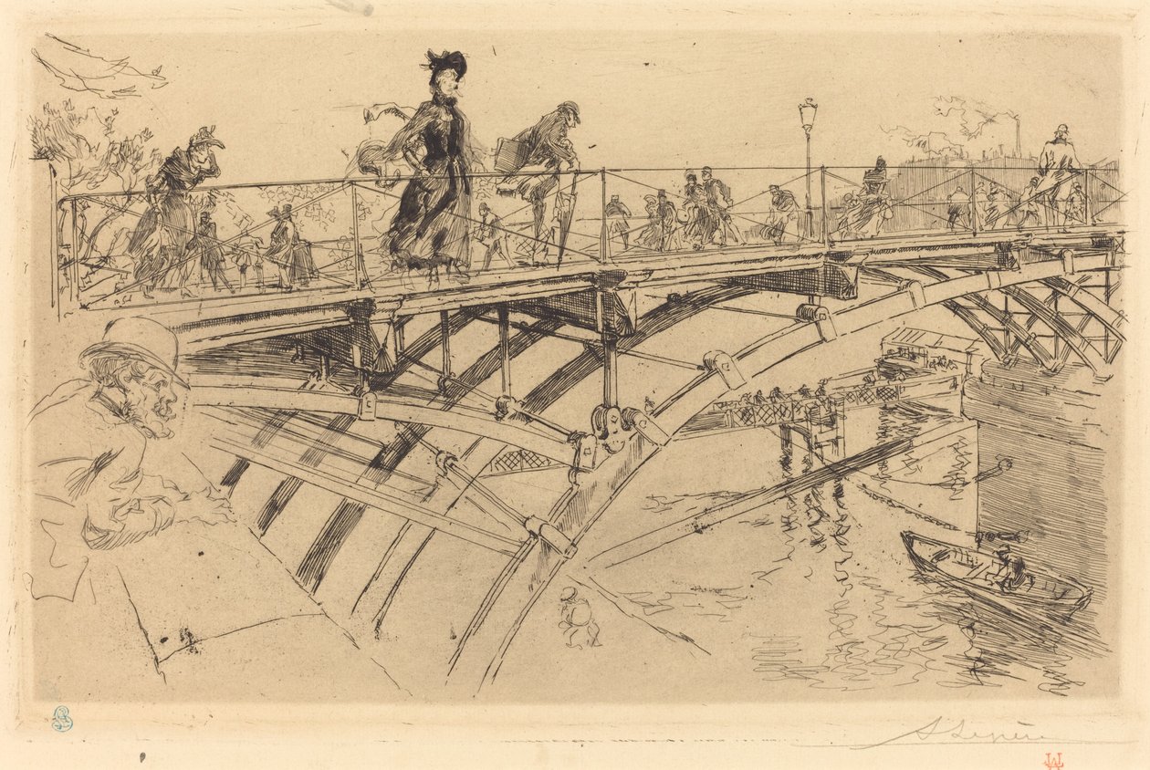 Brücke der Künste (Le pont des Arts) von Auguste Lepere