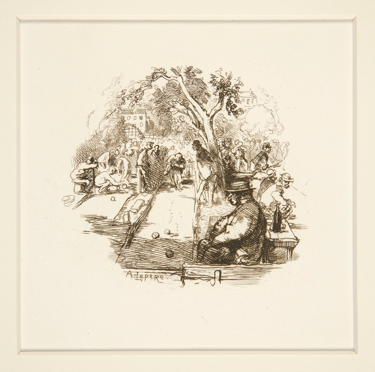 Rasenbowling von Auguste Lepere