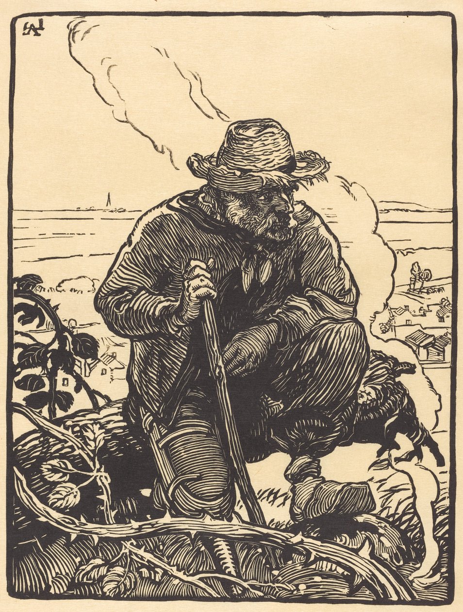 Der Landstreicher, 1895 von Auguste Lepere