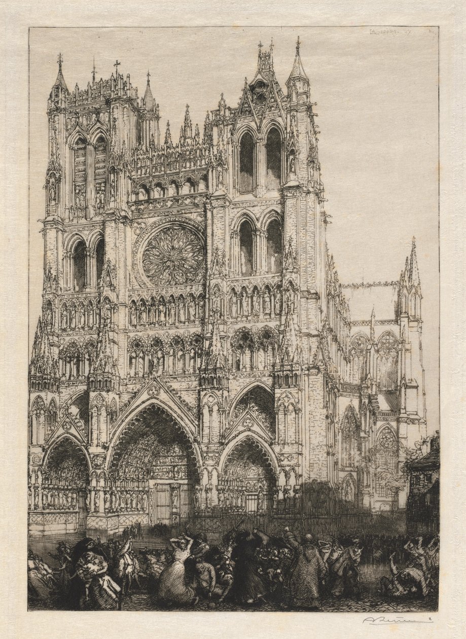 Kathedrale von Amiens, Inventartag von Auguste Louis Lepère