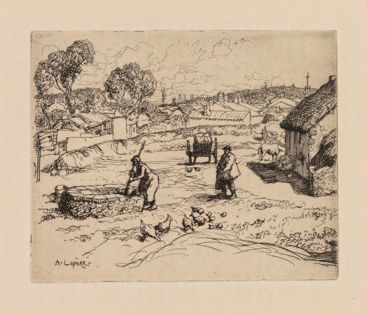 Auguste Lepère: La Masure Vendée von Auguste Louis Lepère