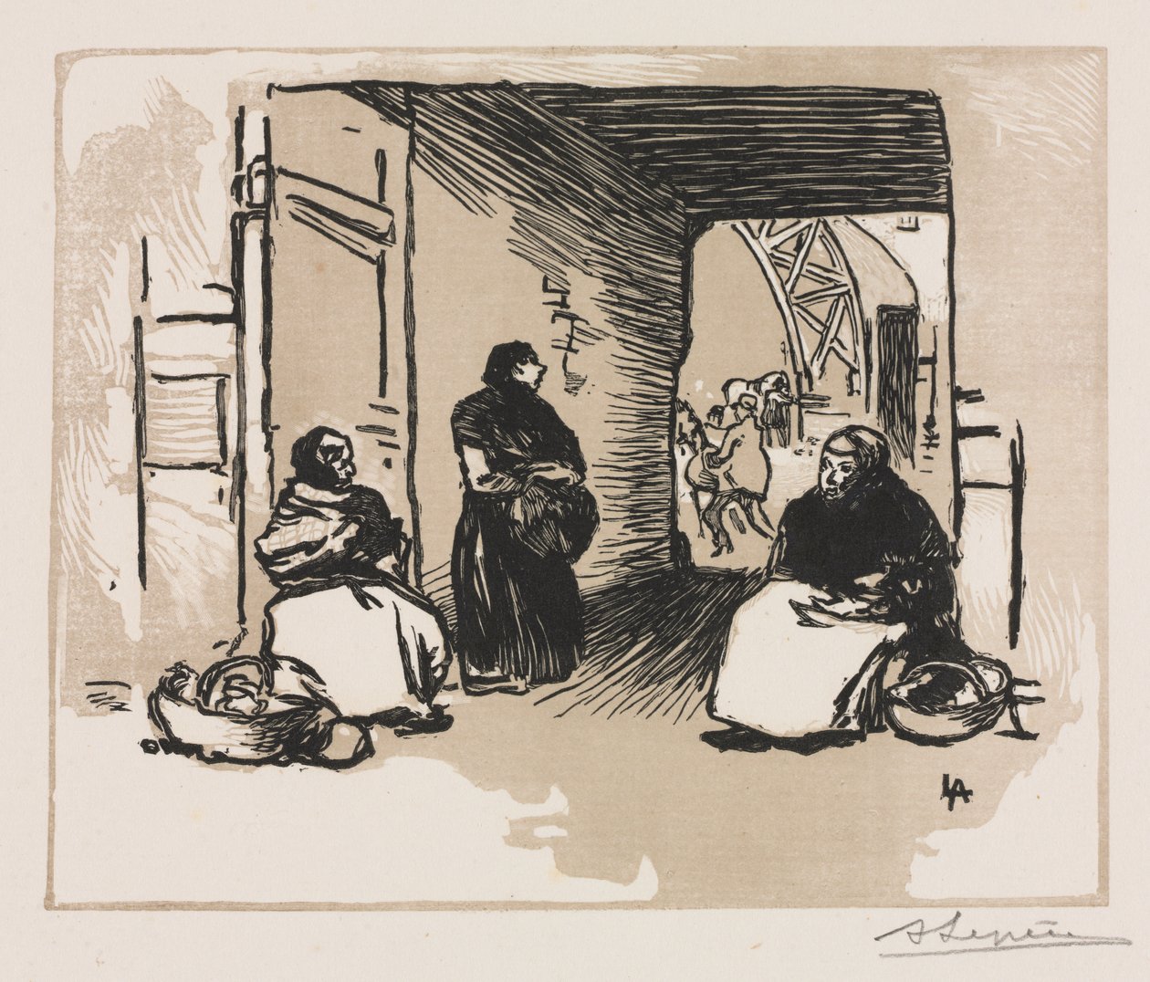Brotverkäufer von Auguste Louis Lepère