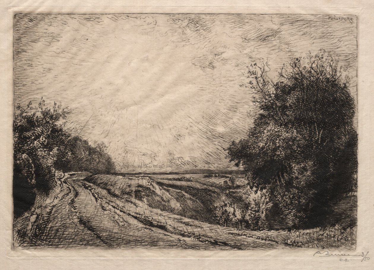 La Route de la Houssoye, 1913 von Auguste Louis Lepère