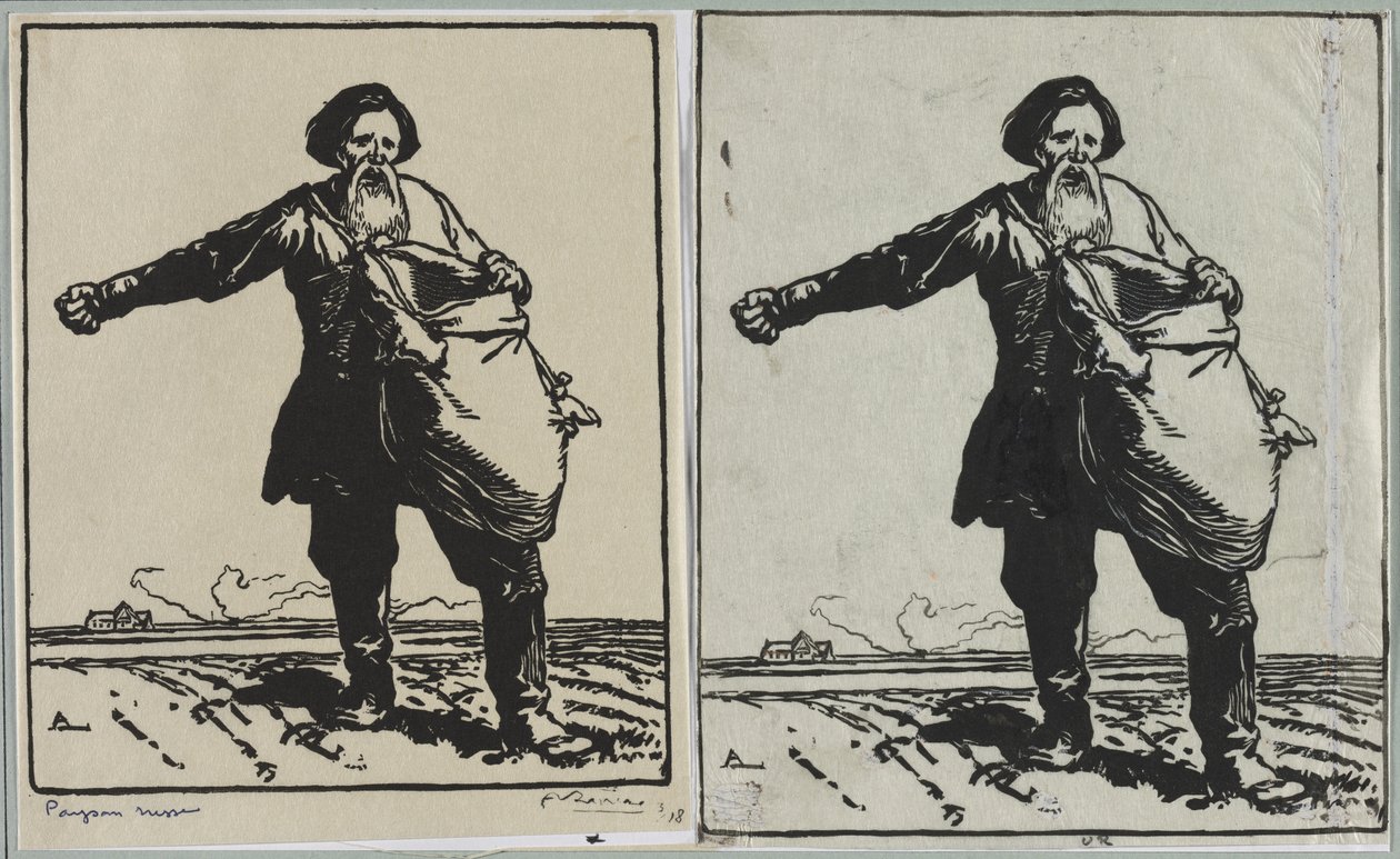 Russischer Bauer von Auguste Louis Lepère