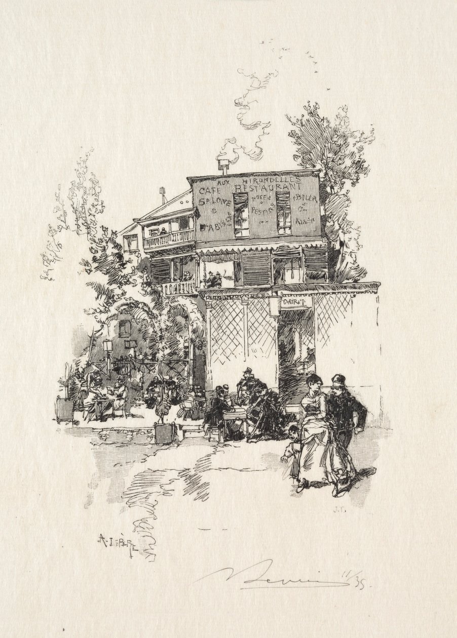 Eine Guinguette von Auguste Louis Lepère