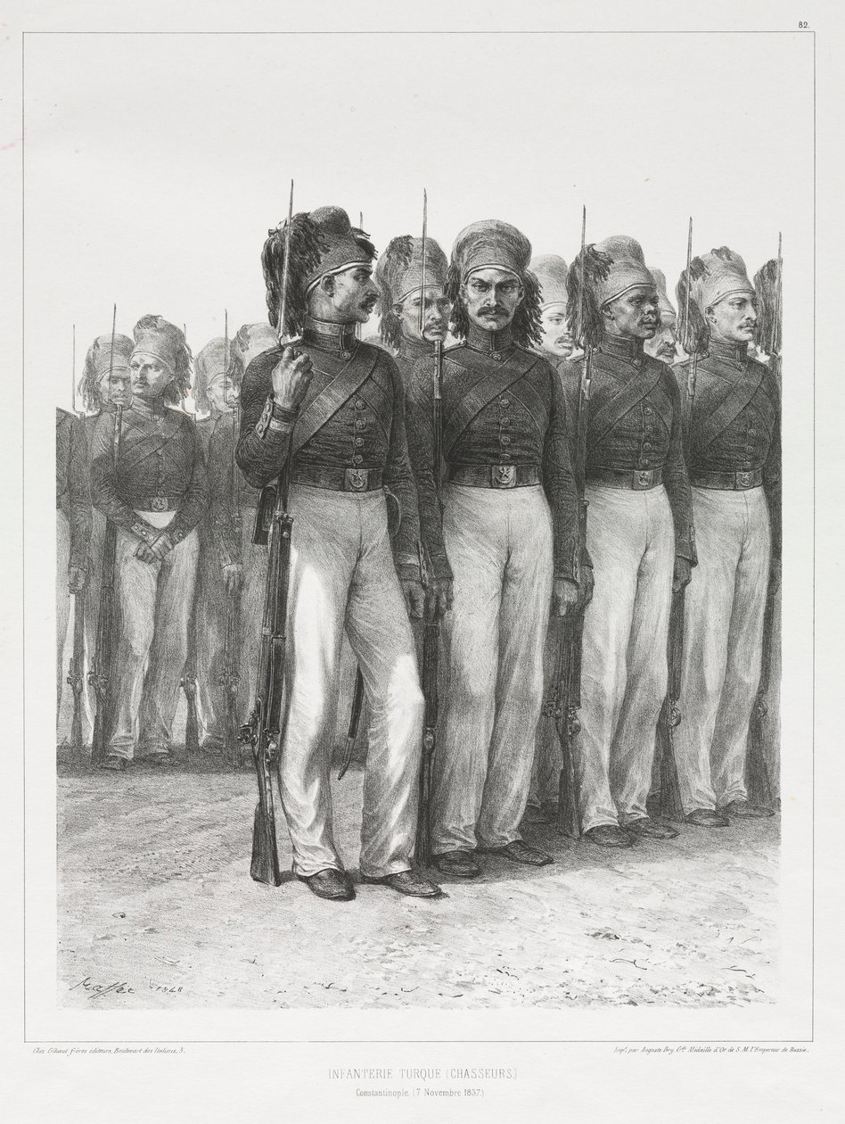 Türkische Infanterie, Jäger, 1837 von Auguste Raffet