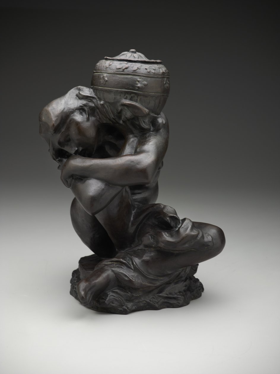 Gefallene Karyatide mit einer Urne von Auguste Rodin