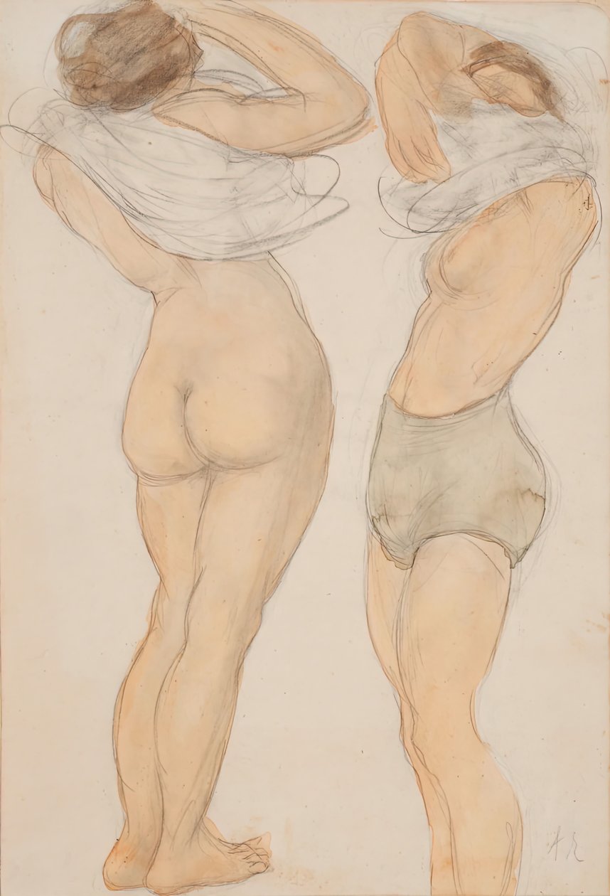Zwei Figuren, n.d. von Auguste Rodin