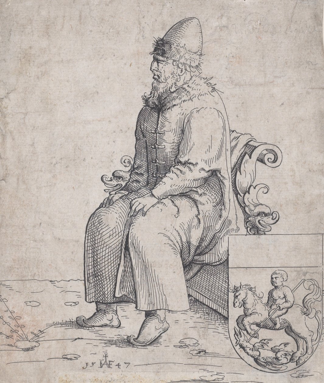 Basil Basilius, Großfürst von Russland, 1547 von Augustin Hirschvogel