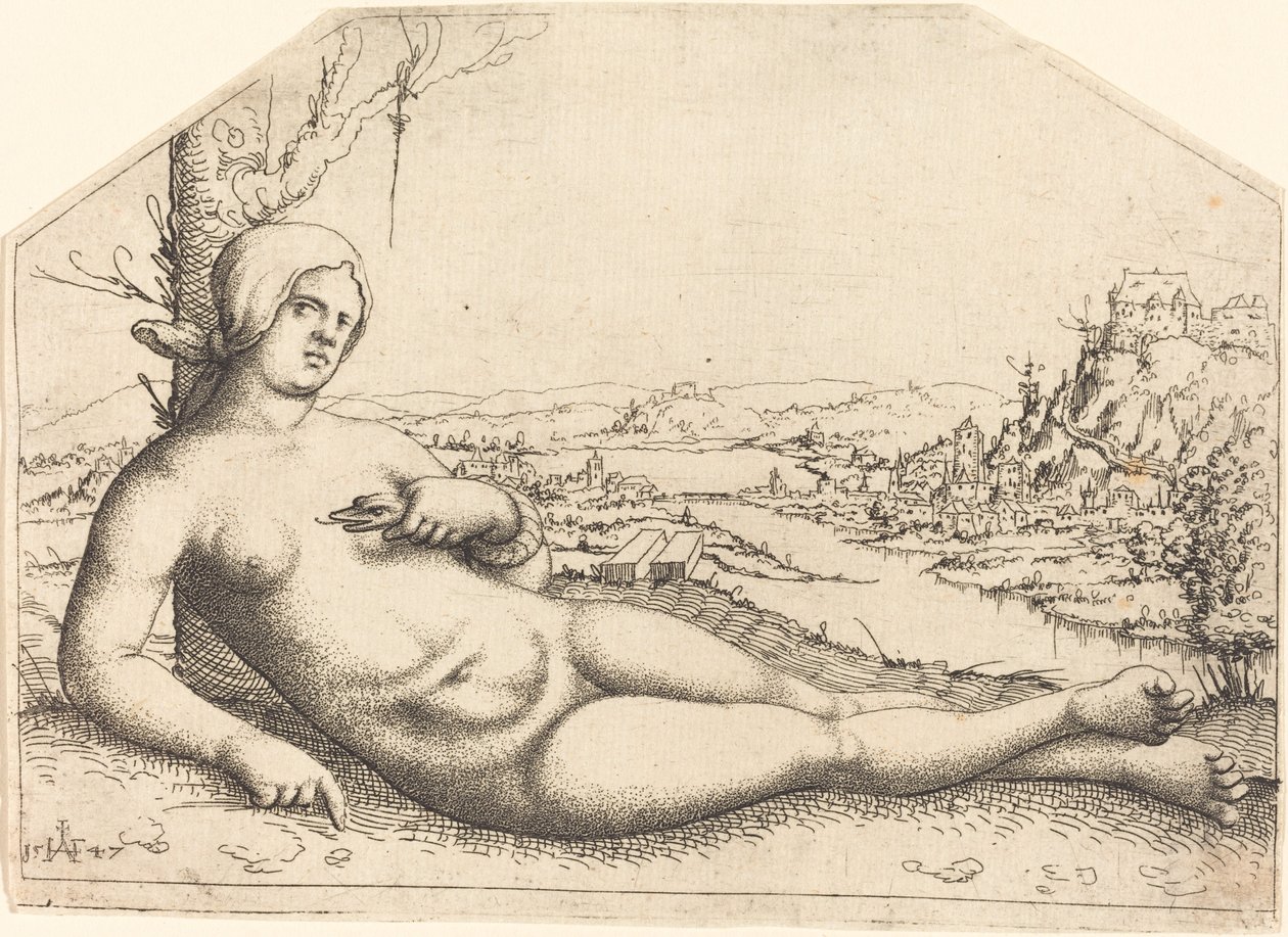 Tod der Kleopatra, 1547 von Augustin Hirschvogel
