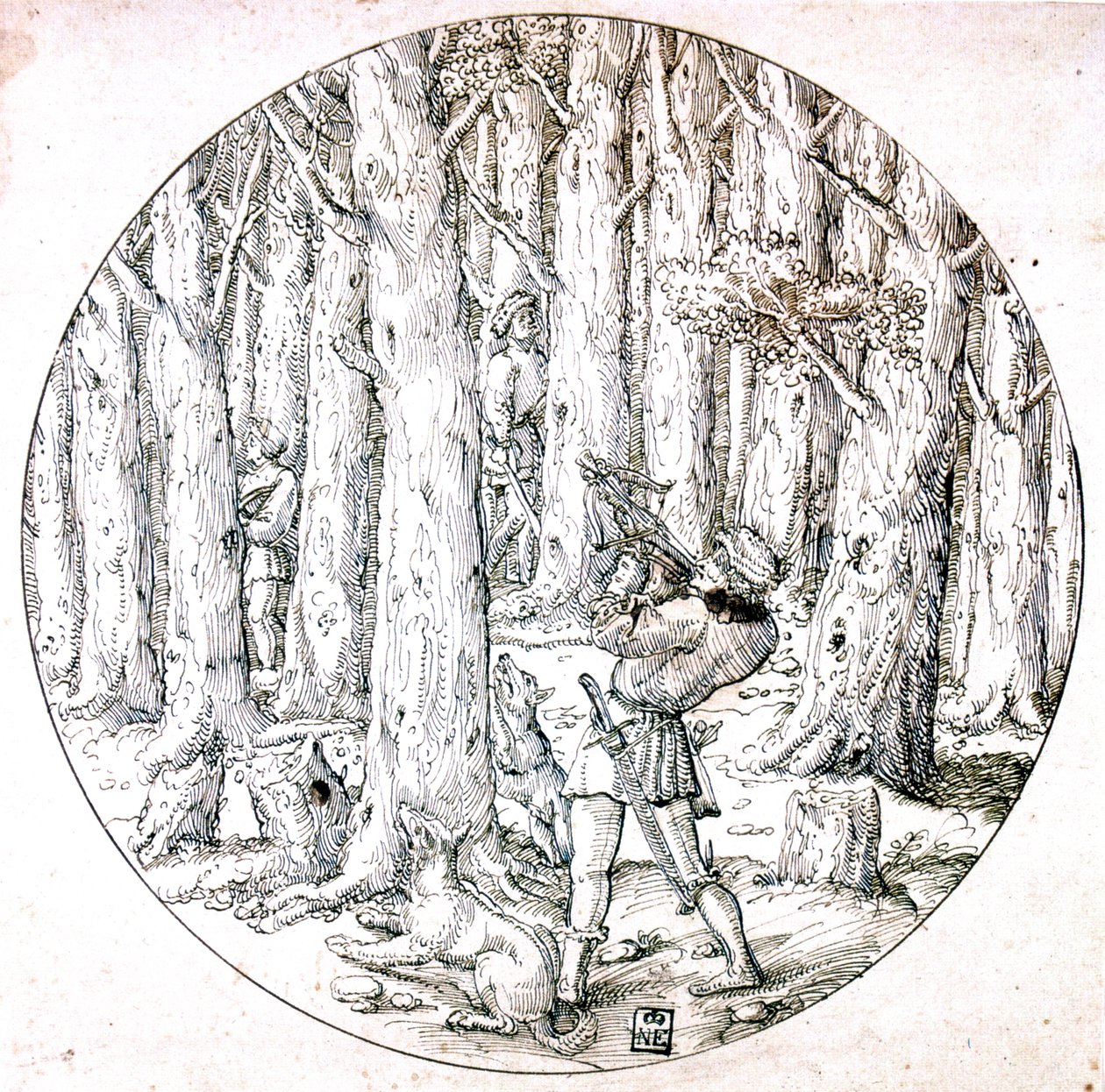 Die Jagd, um 1513-1553 von Augustin Hirschvogel