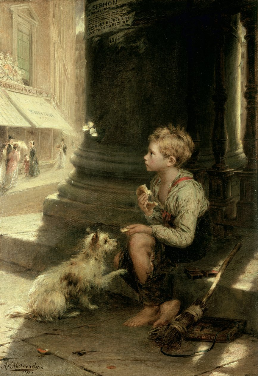 Ein Stück der Kruste, 1871 von Augustus Edward Mulready