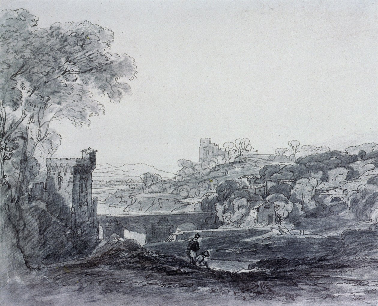 Ansicht in Italien von Augustus Wall Callcott