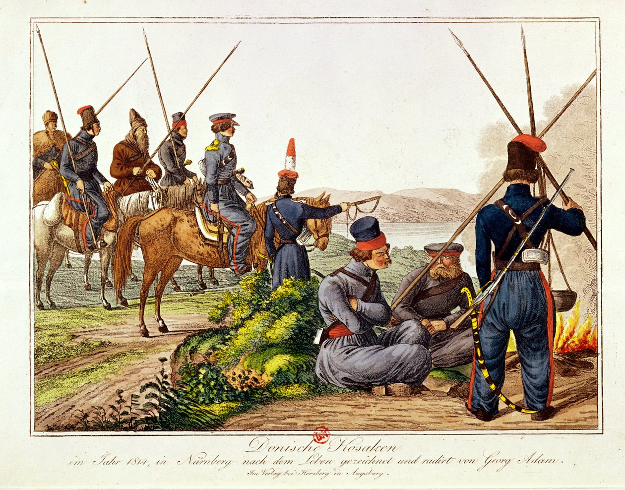 Don-Kosaken im Jahr 1814 von Austrian School
