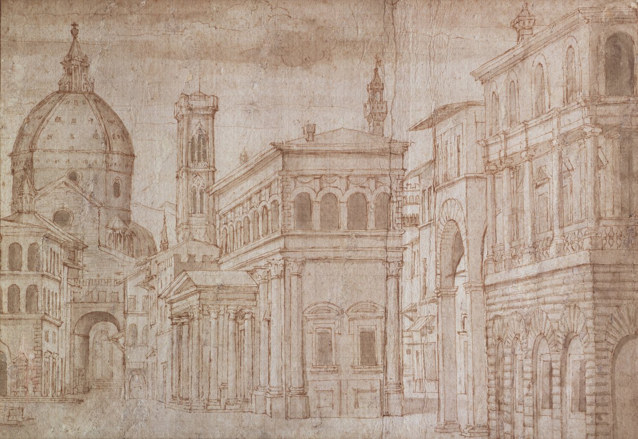 Architektonische Capriccio von Baldassare Lanci