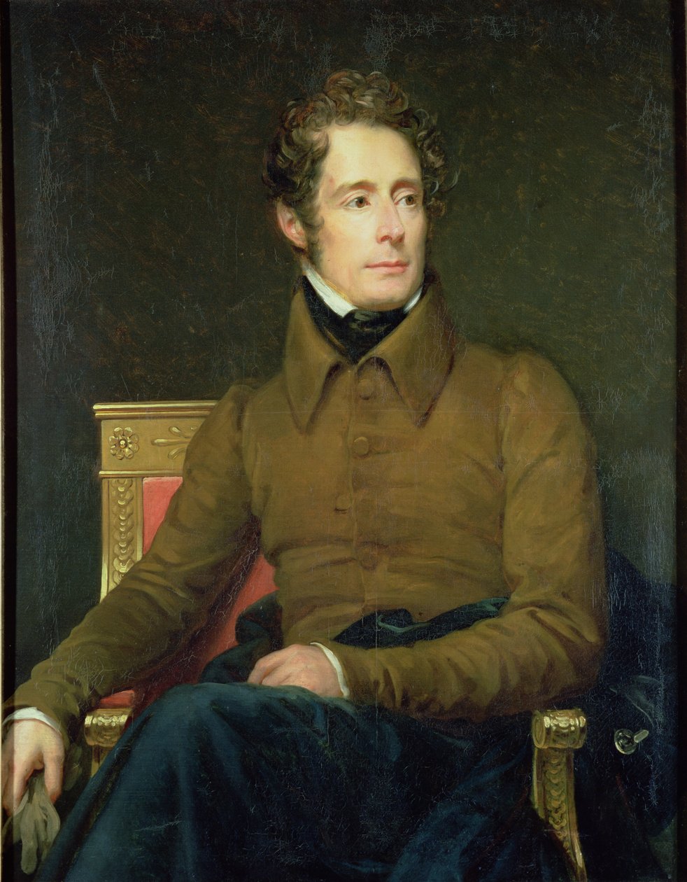 Porträt von Alphonse de Lamartine (1790-1869), 1831 von Baron François Pascal Simon Gérard