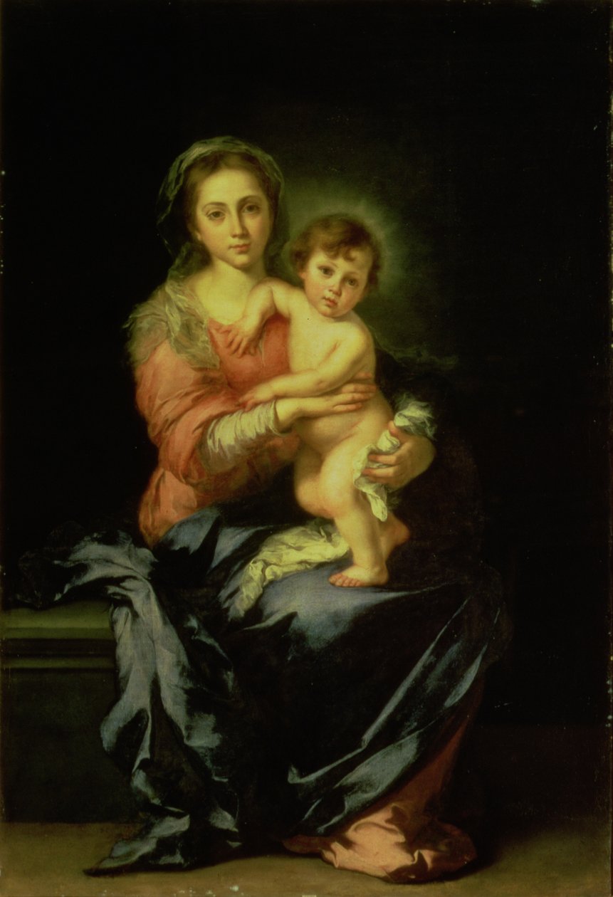 Madonna und Kind, nach 1638 von Bartolomé Esteban Murillo