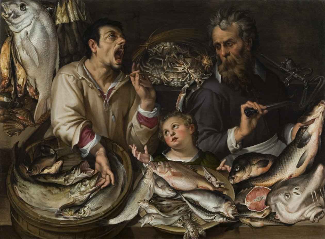 Die Fischhändler von Bartolomeo Passarotti