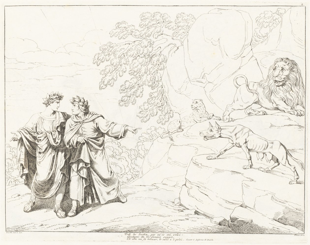 Göttliche Komödie von Dante (Band I) von Bartolomeo Pinelli