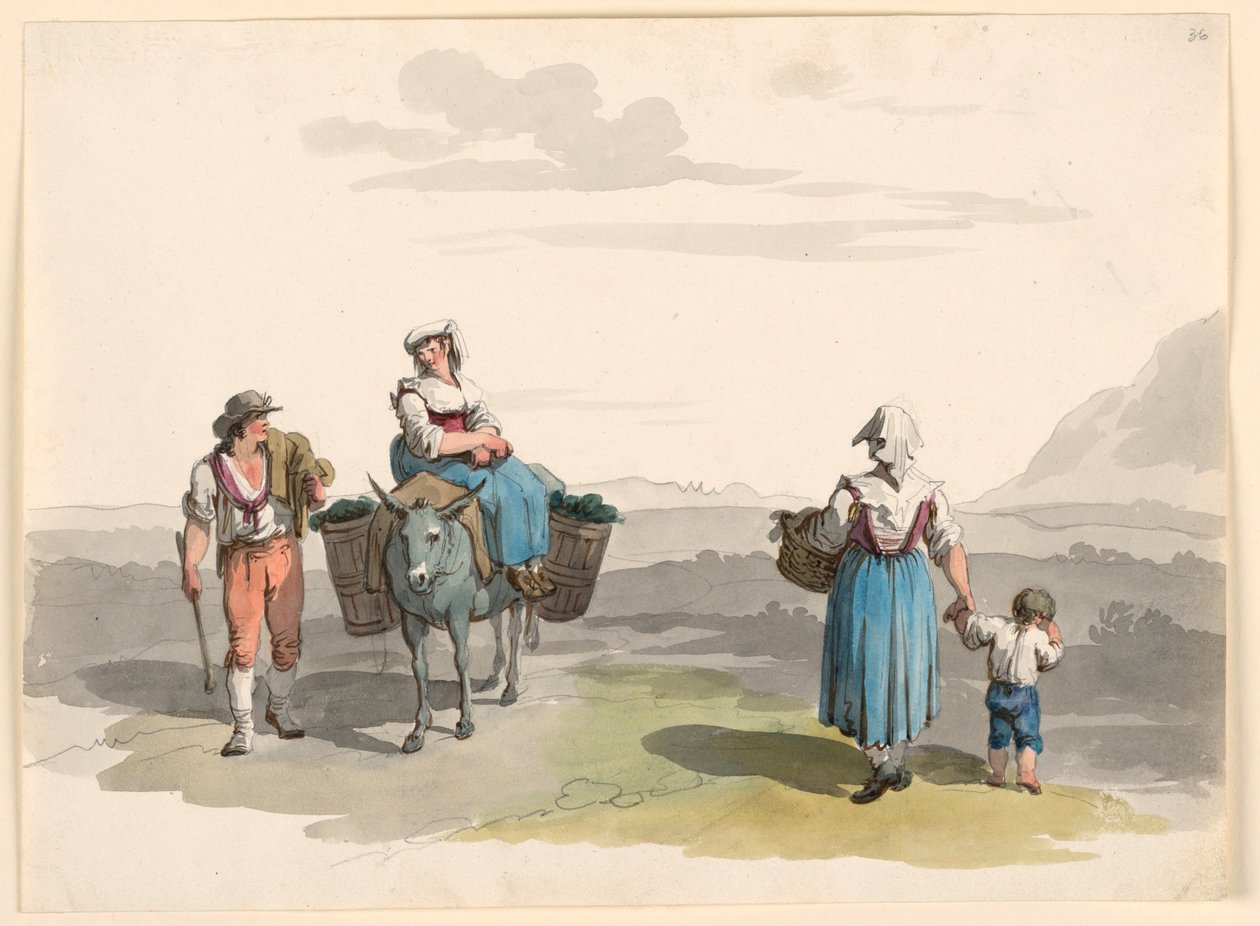 Auf dem Weg nach Tivoli von Bartolomeo Pinelli