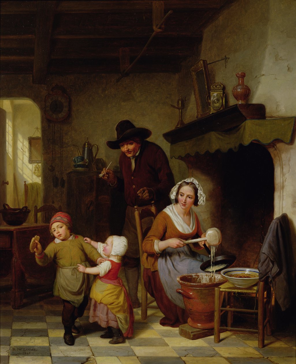 Pfannkuchentag, 1845 von Basile de Loose
