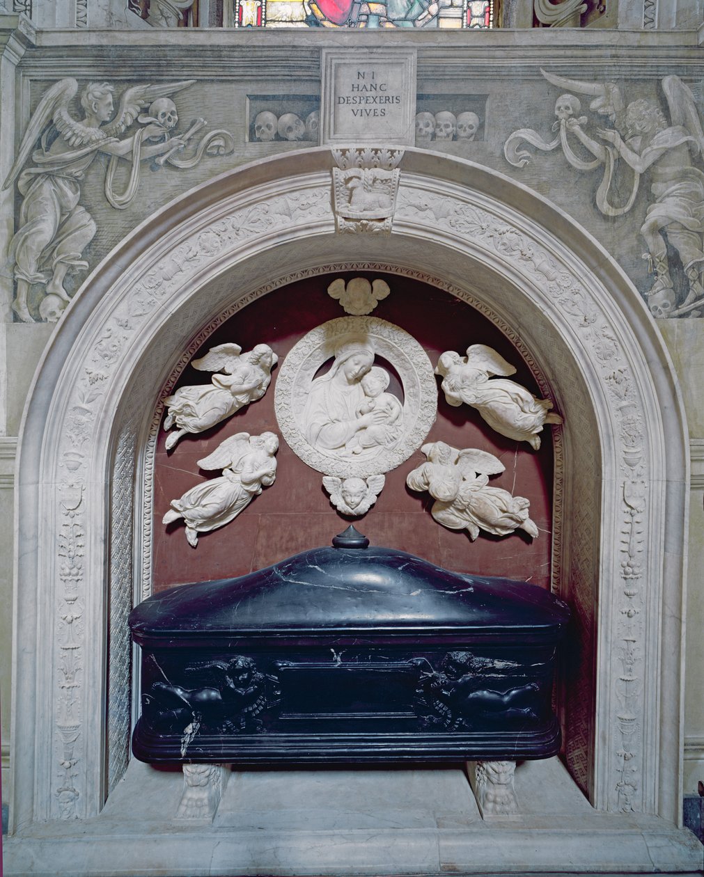 Grab von Filippo Strozzi (1428-91) in der Strozzi-Kapelle, 1491-95 von Benedetto da Maiano