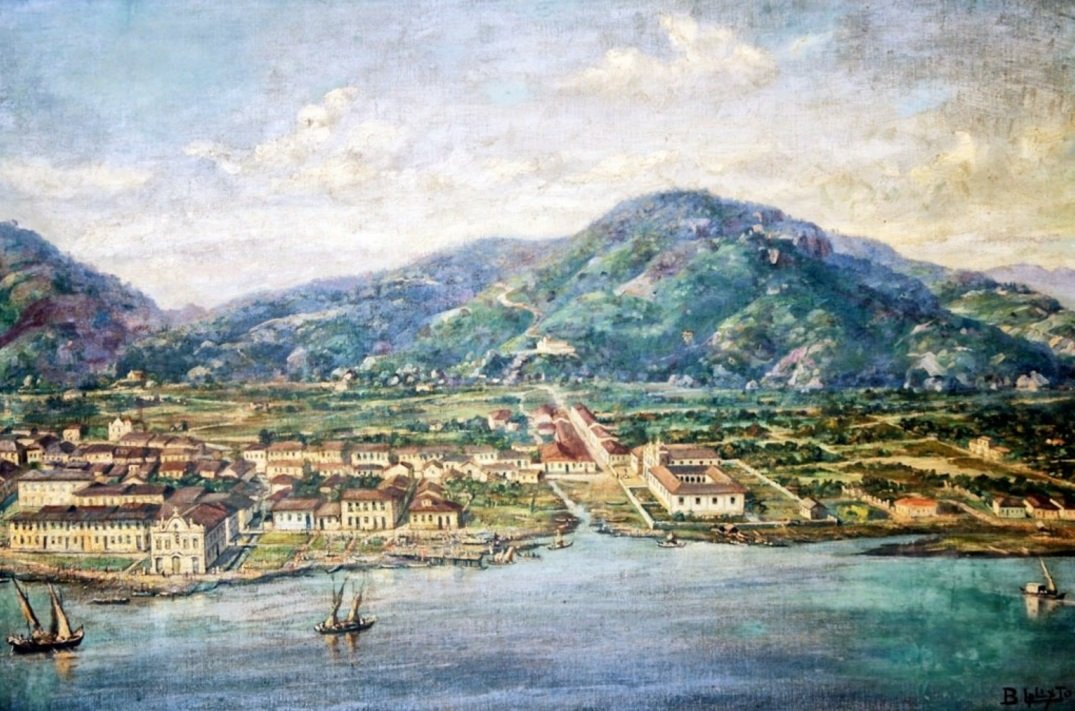 Santos im Jahr 1822 von Benedito Calixto