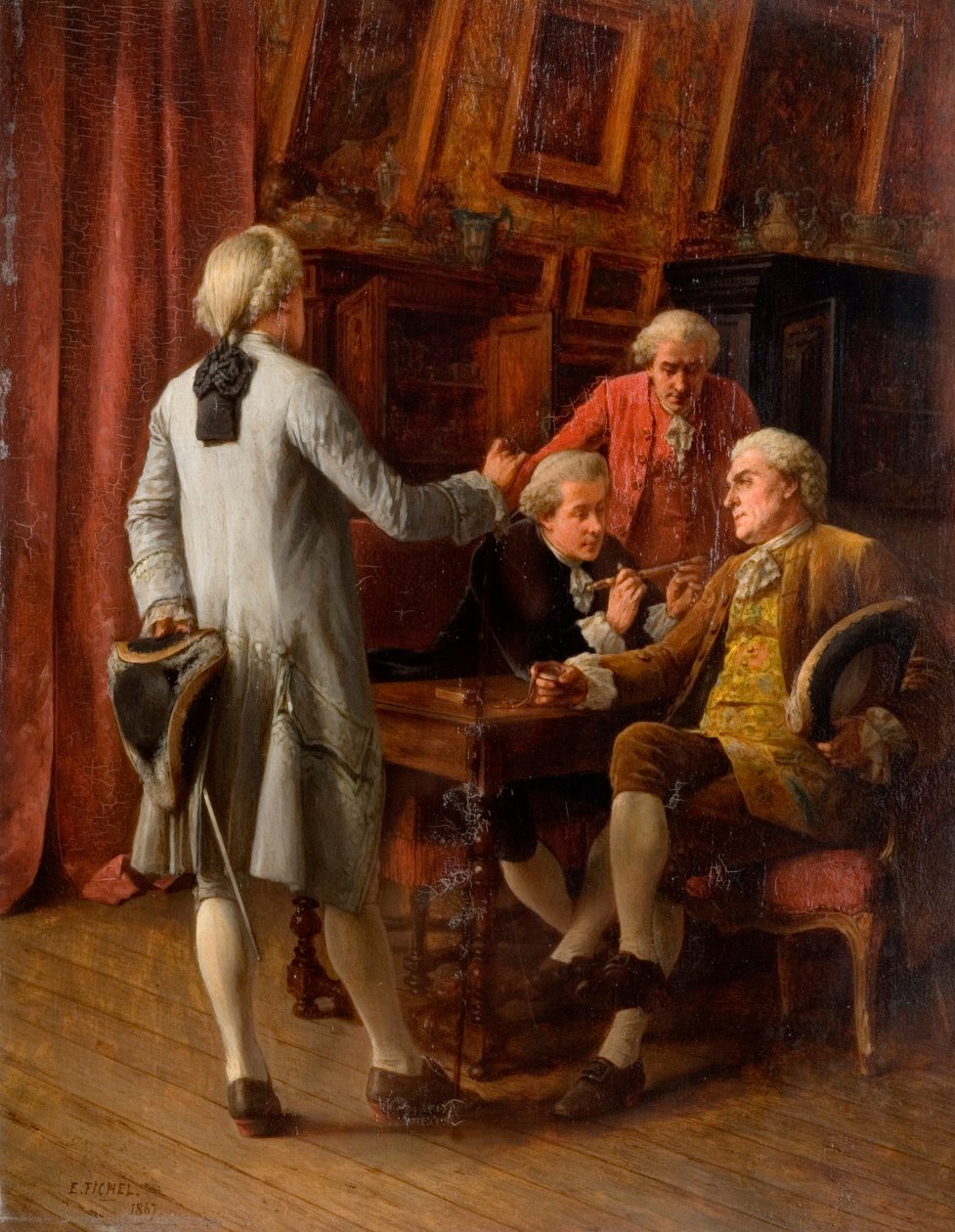 Die Kenner, 1867 von Benjamin Eugene Fichel