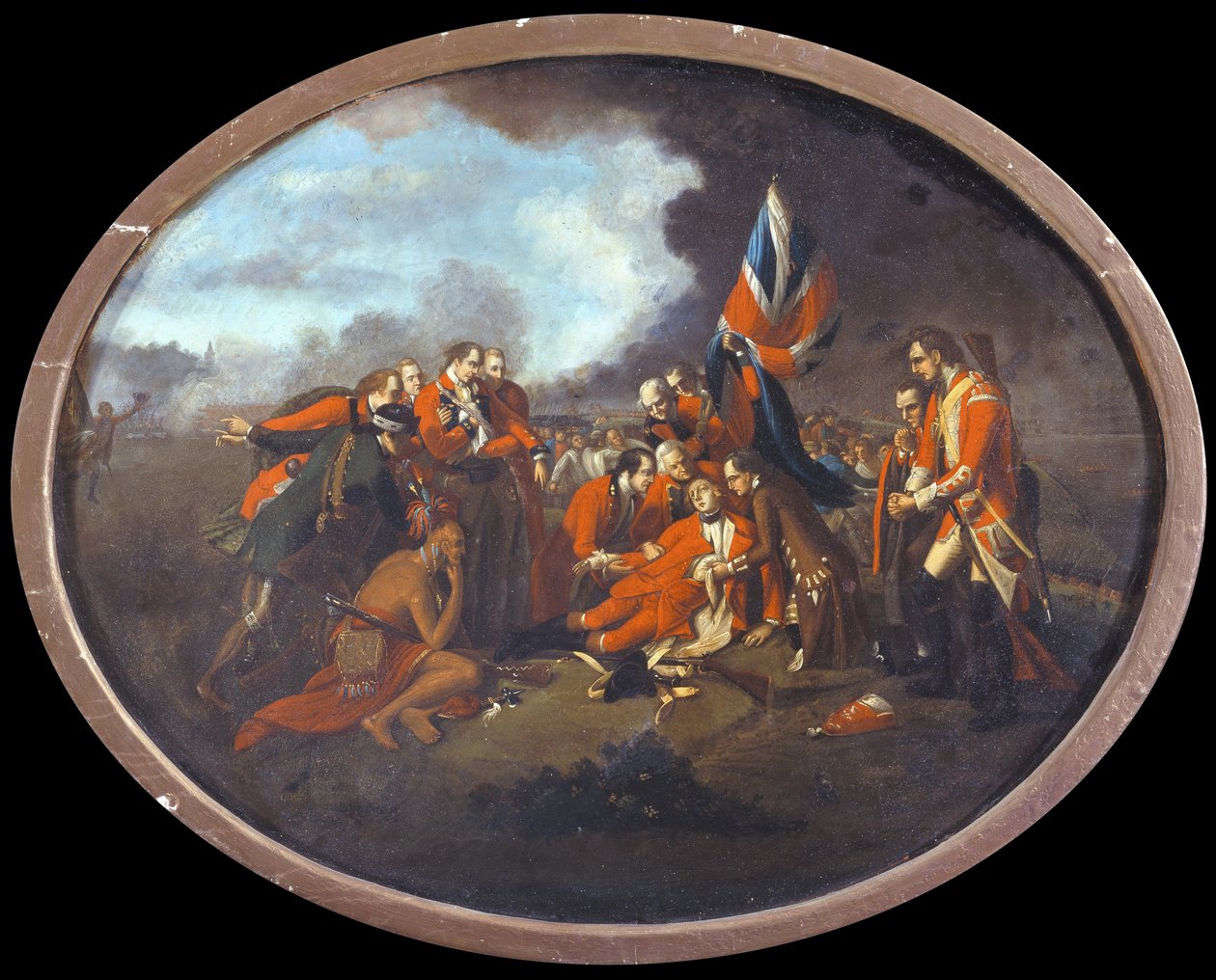 Der Tod von General Wolfe (1727-59) am 13. September 1759, ca. 1770 von Benjamin West