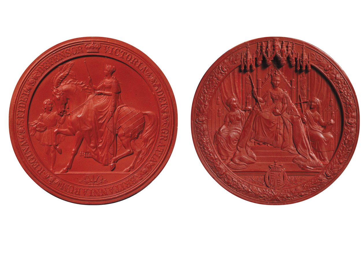 Erstes großes Siegel von Königin Victoria, ca. 1838 von Benjamin Wyon