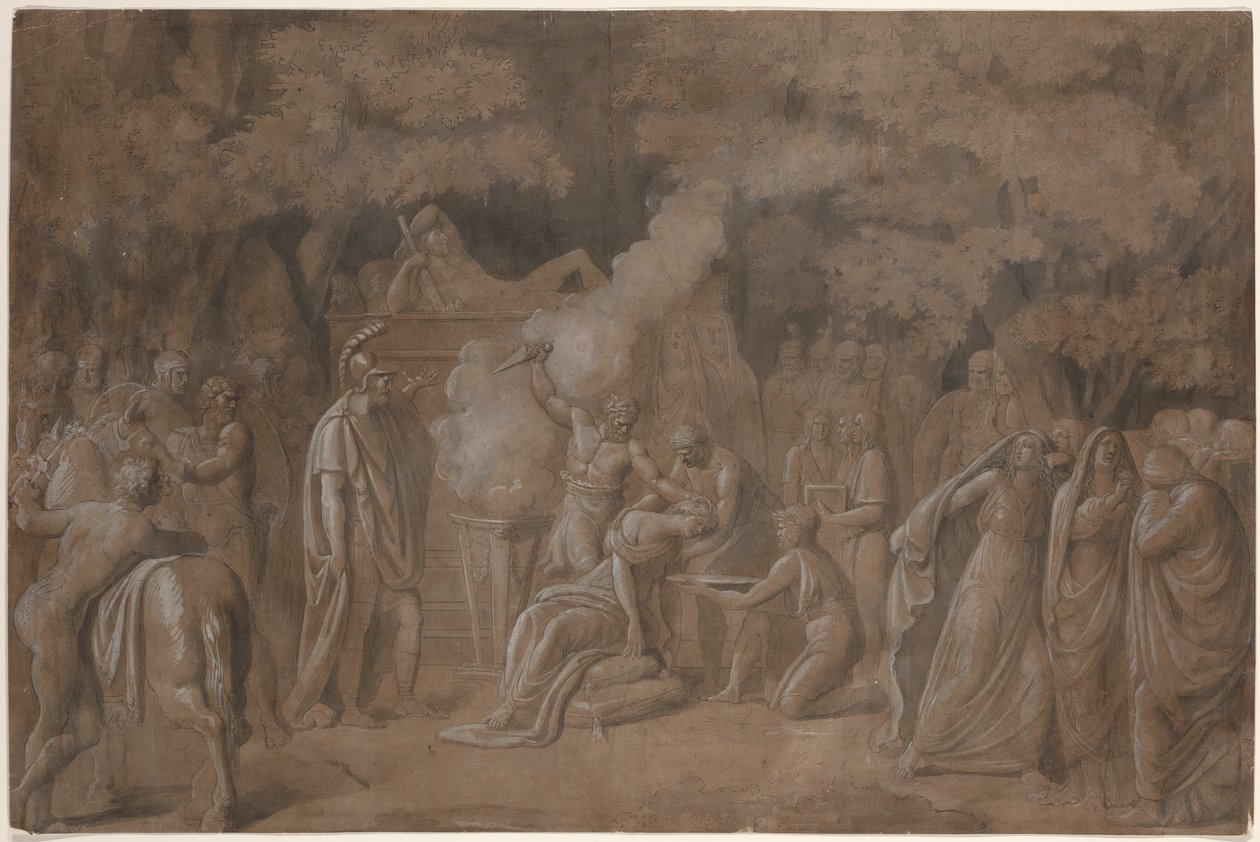 Tod der Iphigenie (?) von Benjamin West