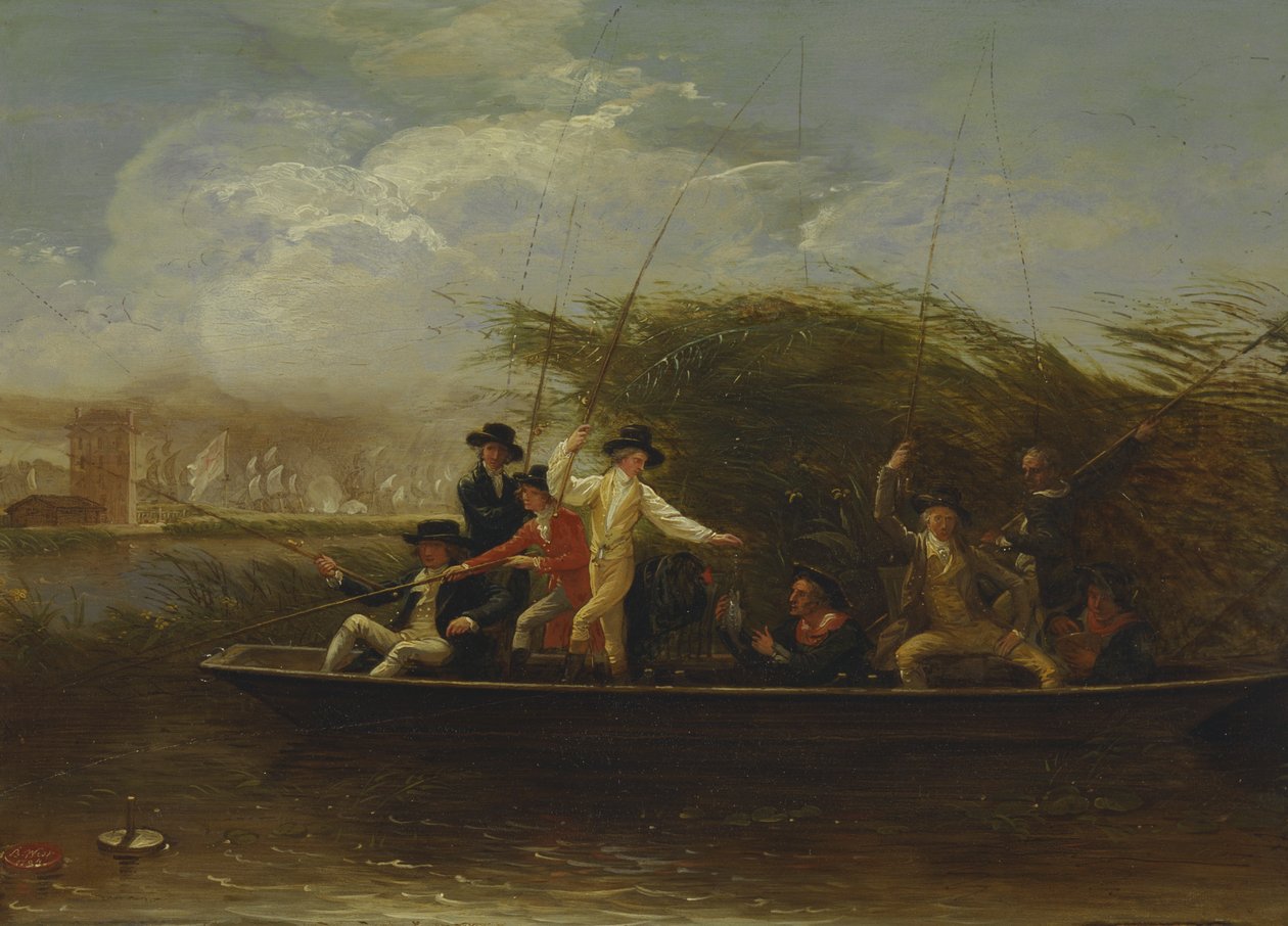 Herren beim Angeln von Benjamin West