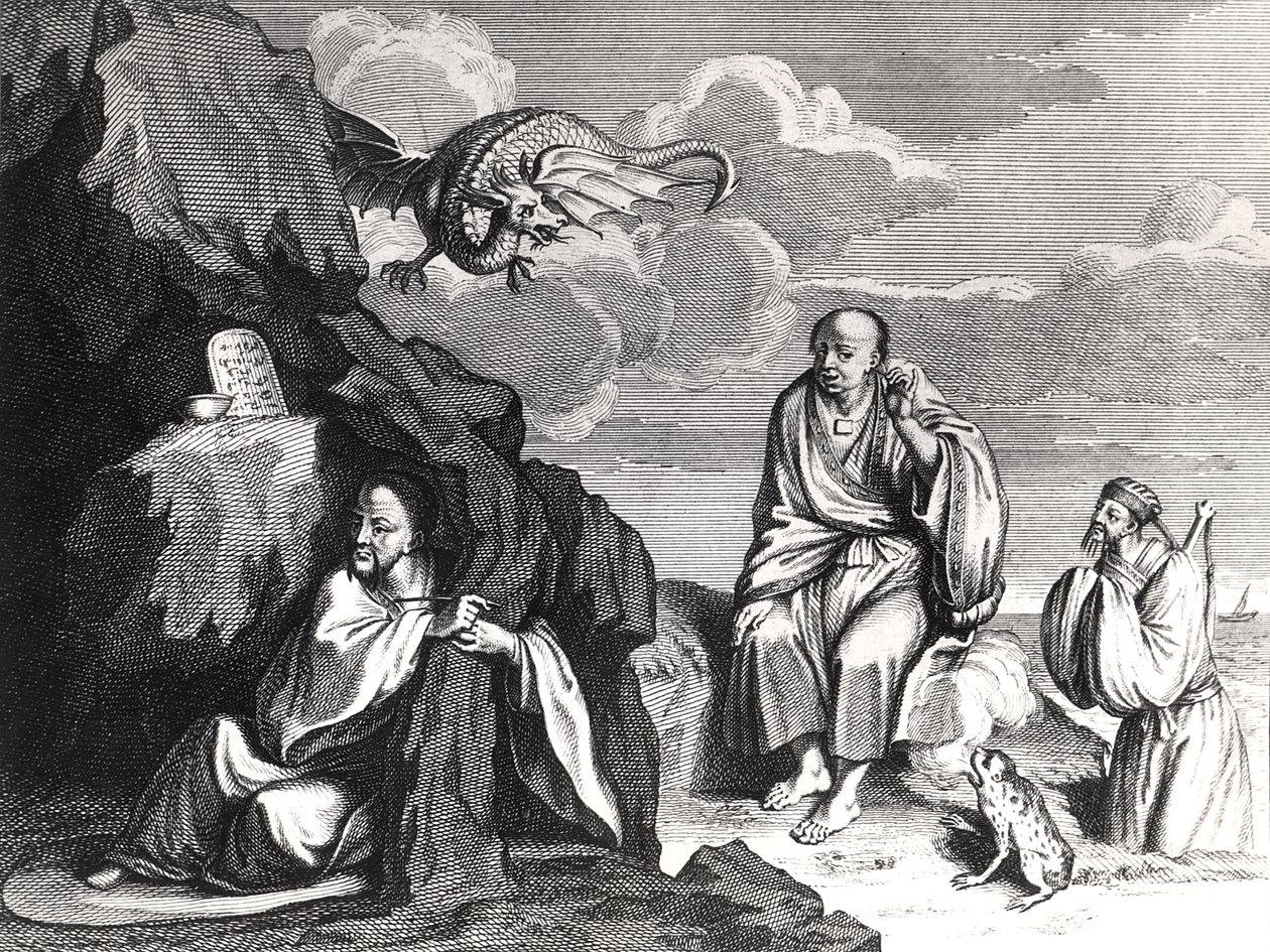 Chinesische Magier und Zauberer, Illustration aus 