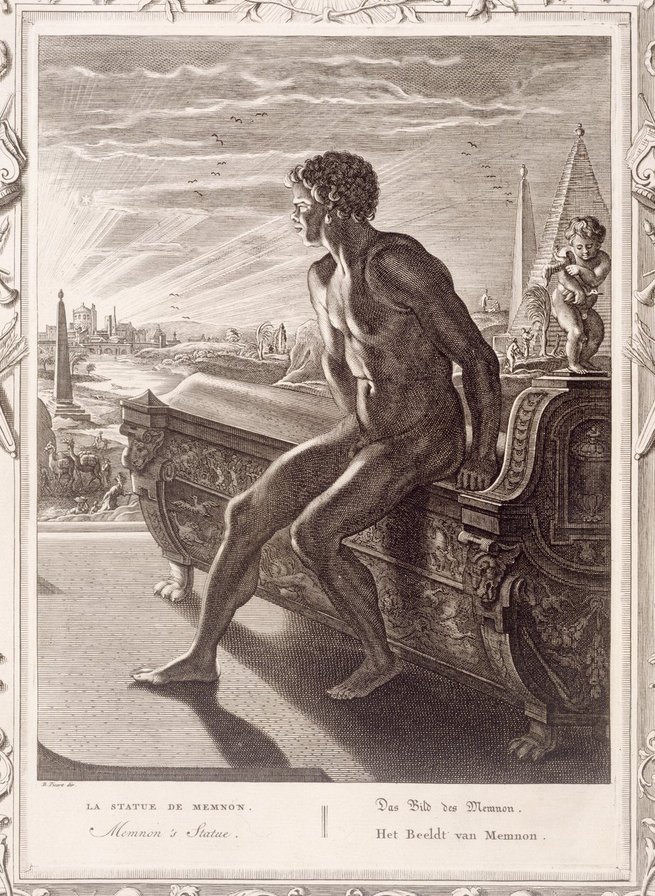 Memnons Statue, 1731 von Bernard Picart