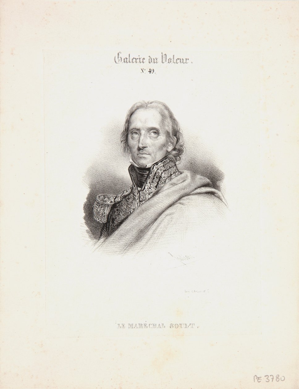 Marschall Soult, um 1840 von Bernard Romain Julien