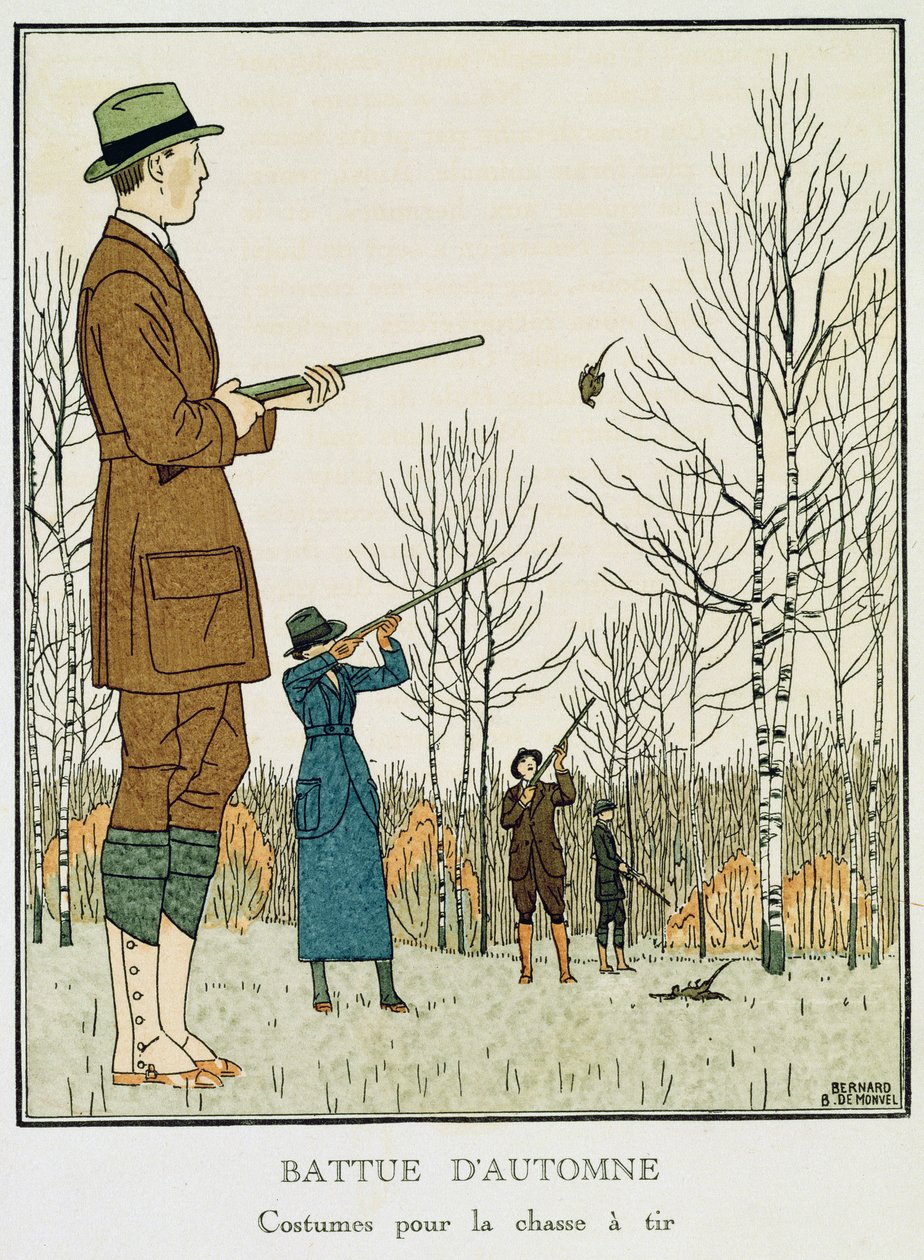 Eine Herbstjagd, um 1912-13 von Bernard Boutet de Monvel