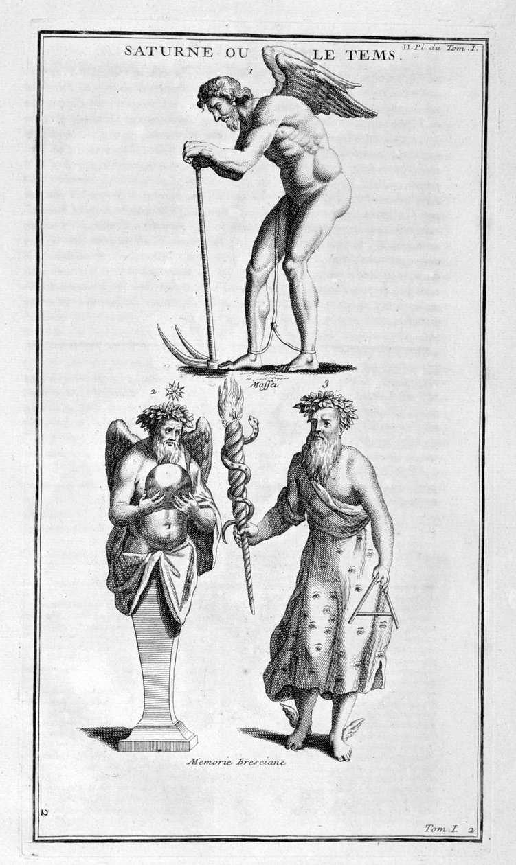 Saturn, 1757 von Bernard de Montfaucon