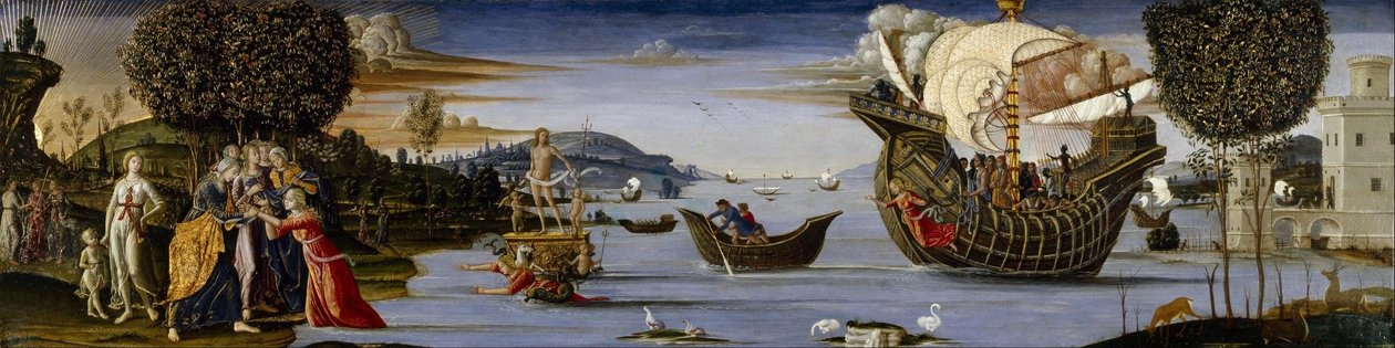 Die Geliebte des Enalus, Poseidon geopfert und verschont von Bernardino Fungai