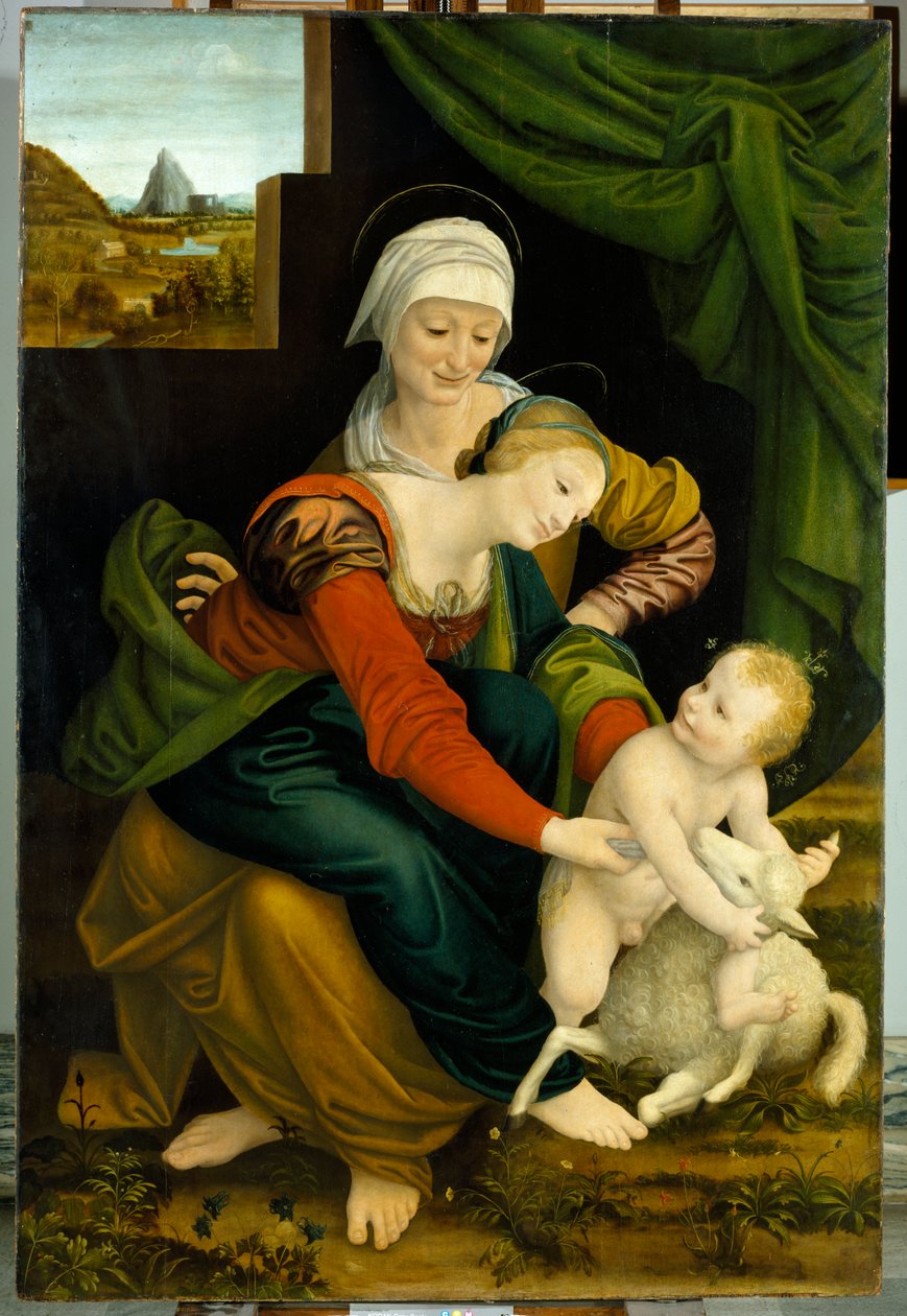 Madonna und Kind mit St. Anna von Bernardino Luini