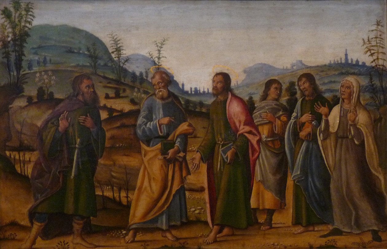 Saint Clément findet seine Familie wieder von Bernardino Fungai