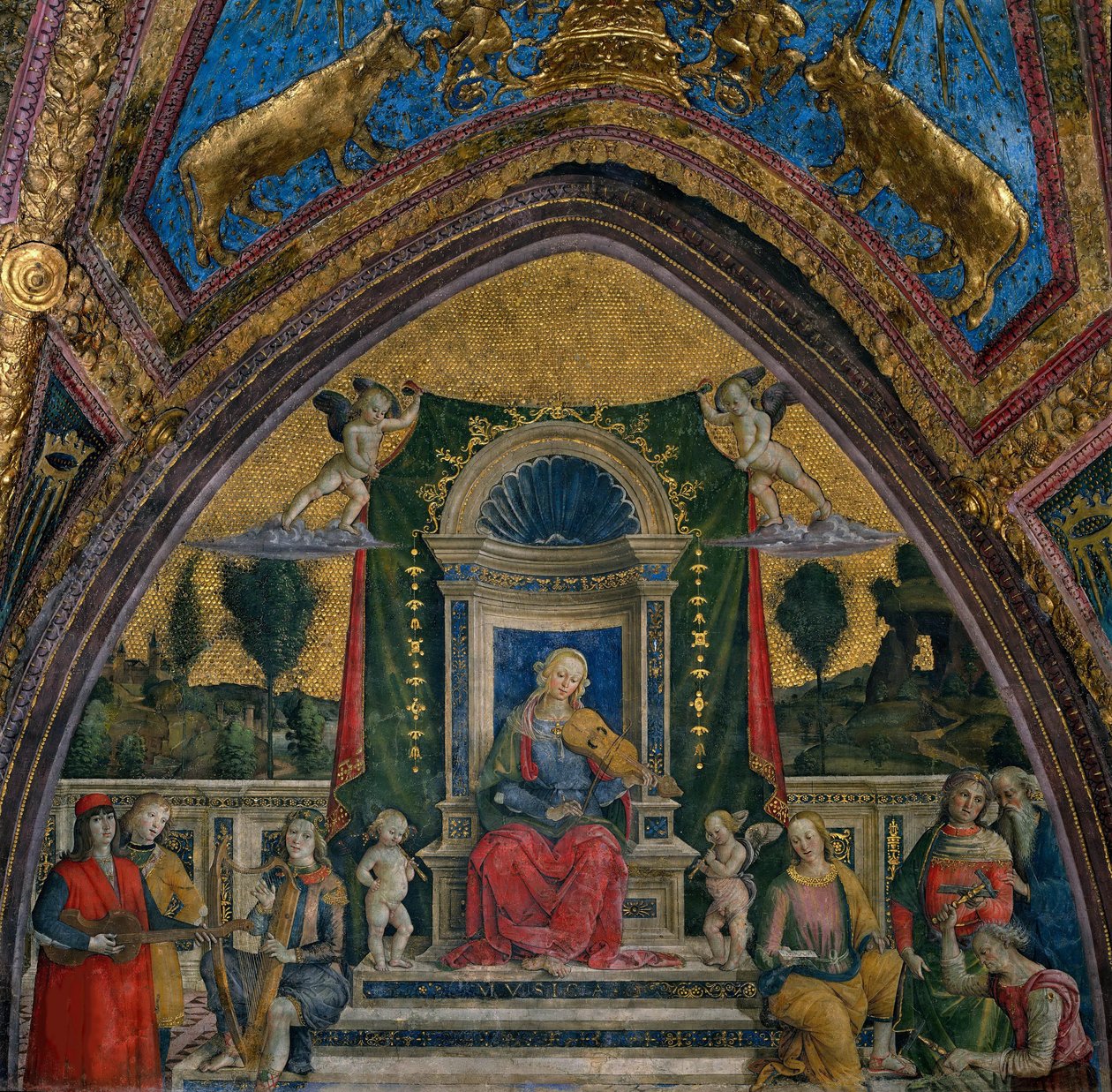 Die Musik, 1492-1494 von Bernardino Pinturicchio