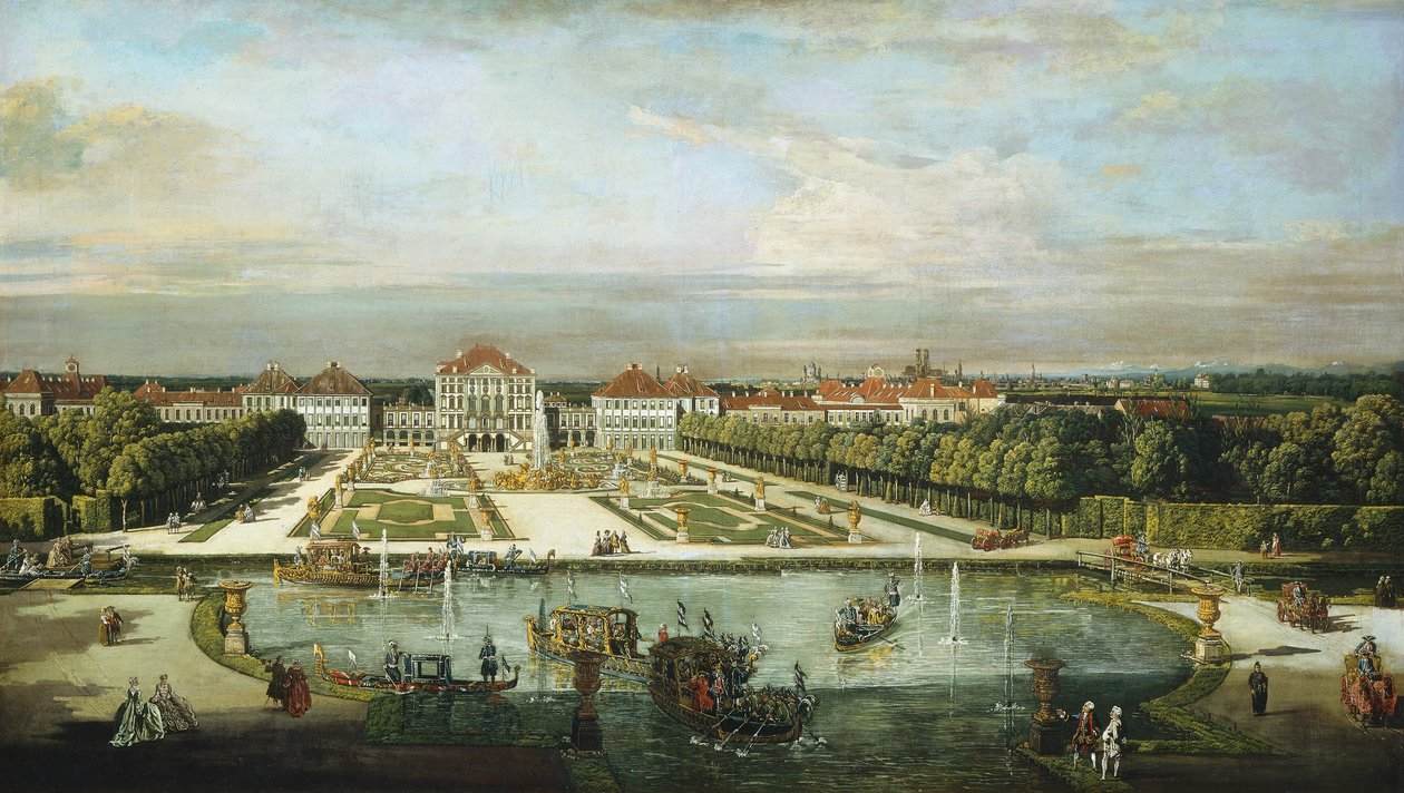 Schloss Nymphenburg, München, um 1761 von Bernardo Bellotto