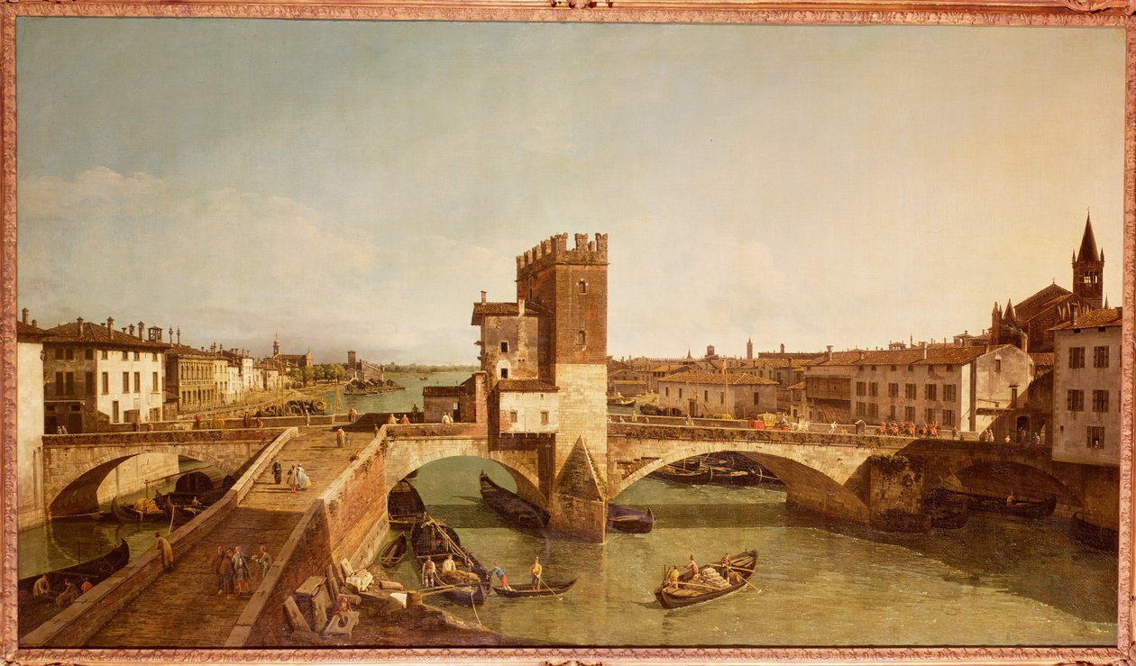 Ponte Delle Navi, Verona von Bernardo Bellotto