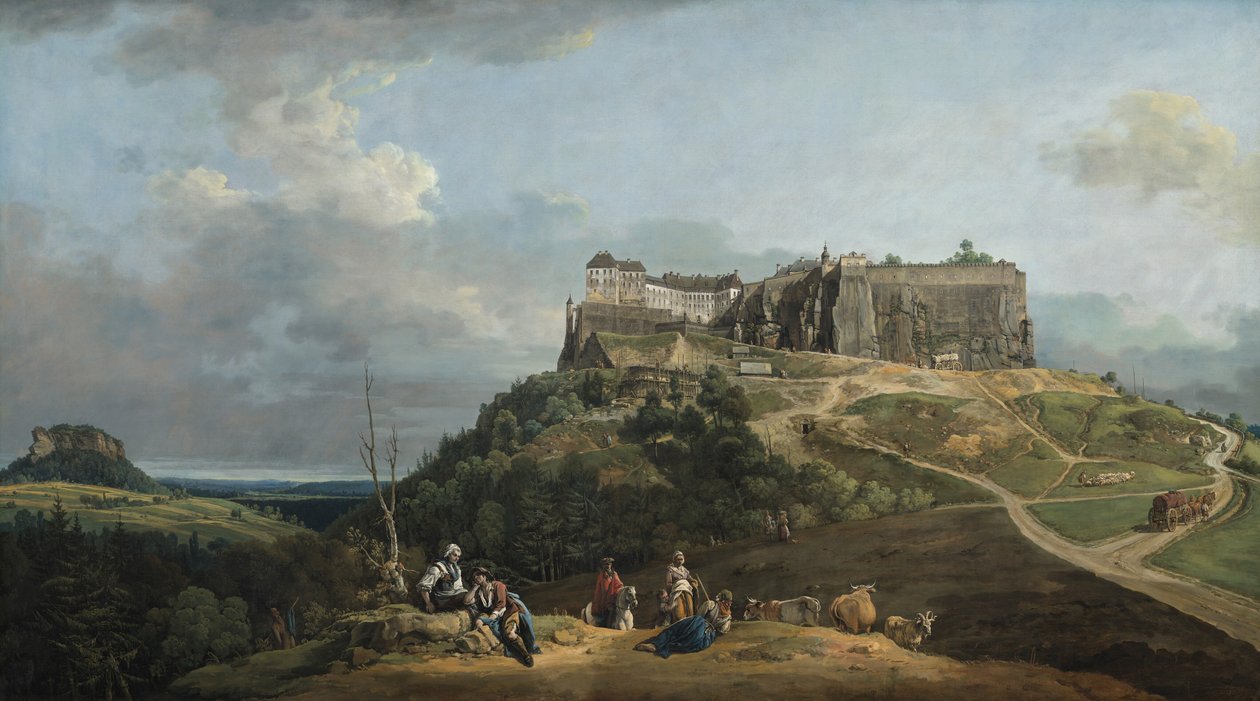 Die Festung Königstein von Bernardo Bellotto