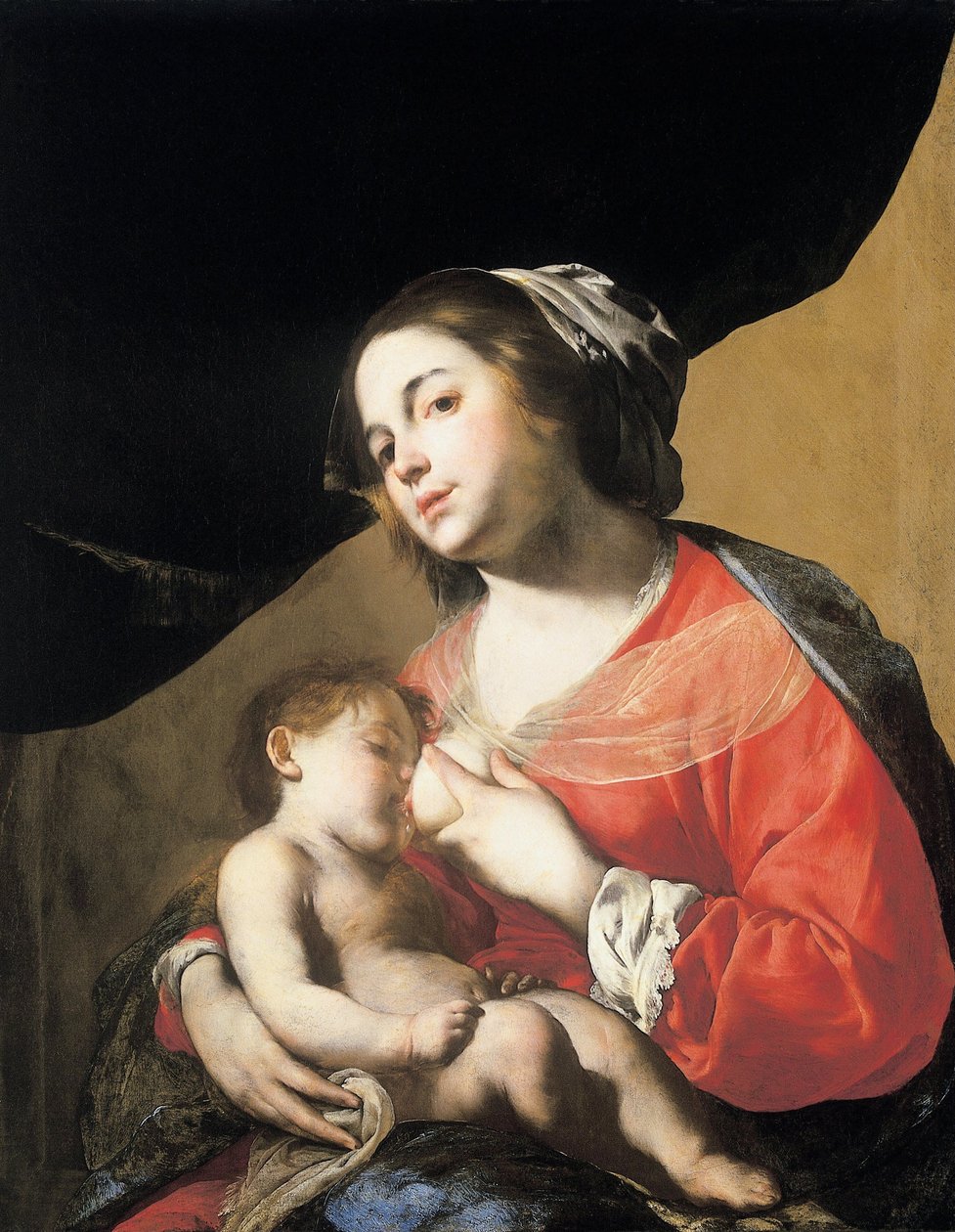 Die stillende Madonna von Bernardo Cavallino